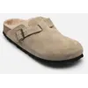 Image de Birkenstock Boston Shearling Suede - Narrow pour Gris 39