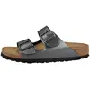 Image de Birkenstock, Unisexe, Sandales, Arizona Birko-Flor schmal - 66007, Gris, Argent, (41)