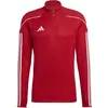 Image de Adidas, Hommes, T-shirt de sport, Tiro 23 League 1/4 Pull d'entraînement Hommes (S), Rouge, S