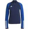 Image de Adidas, Femmes, T-shirt de sport, Tiro 23 TR TOP 1/4-Zip T-shirt manches longues femme (XS), Noir, Bleu, XS