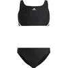 Image de Adidas, Filles, Bikini, 3S BIKINI,BLACK/WHITE BLACK/WHITE Taille : 164, Noir, (164)