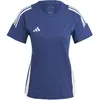 Image de Adidas, Femmes, T-shirt de sport, TIRO24 SWTEE W (S), Blanc, Bleu, S