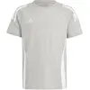 Image de Adidas, Garçons, T-shirt de sport, TIRO24 SWTEE Y (116), Argent, Blanc, Gris, 116