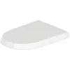 Image de Duravit, Abattant WC, Siège de WC Qatego Compact, abaissement automatique, blanc brillant, 425x368x44mm