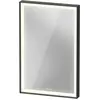 Image de Duravit, Miroir, L-Cube Miroirs avec éclairage, angulaires, LED 18W, 450x700x67mm, graphite aluminium mat (45 x 70 cm)