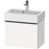 Image de Duravit, Meuble sous-lavabo, D-Neo bâti-support lavabo suspendu, Compact, 584x440x372mm, 1 tiroir, avec poignée noir diamant (58.40 x 37.20 x 44 cm)