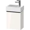 Image de Duravit, Meuble sous-lavabo, D-Neo, sous-lavabo en console suspendu, 364x440x222mm, 1 portes, charnières à gauche, avec poignée (36.40 x 22.20 x 44 cm)
