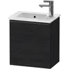 Image de Duravit, Meuble sous-lavabo, D-Neo lavabo suspendu, 410x440x274mm, 1 portes, charnières à gauche, avec poignée diamant noir (41 x 27.40 x 44 cm)