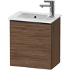 Image de Duravit, Lavabo, D-Neo lavabo suspendu, 410x440x274mm, 1 portes, charnières à gauche, avec poignée diamant noir (274 mm, 410 mm)