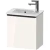 Image de Duravit, Meuble sous-lavabo, D-Neo bâti-support lavabo suspendu, 410x440x274mm, 1 portes, charnières à droite, avec poignée noir (41 x 27.40 x 44 cm)