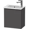Image de Duravit, Meuble sous-lavabo, D-Neo bâti-support lavabo suspendu, 410x440x274mm, 1 portes, charnières à droite, avec poignée noir (41 x 27.40 x 44 cm)