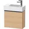 Image de Duravit, Meuble sous-lavabo, D-Neo, sous-lavabo en console suspendu, 484x440x222mm, 1 portes, charnières à gauche, avec poignée (48.40 x 22.20 x 44 cm)