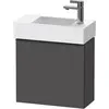 Image de Duravit, Meuble sous-lavabo, D-Neo, sous-lavabo en console suspendu, 484x440x222mm, 1 portes, charnières à gauche, avec poignée (48.40 x 22.20 x 44 cm)