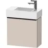 Image de Duravit, Meuble sous-lavabo, D-Neo, sous-lavabo en console suspendu, 484x440x222mm, 1 portes, charnières à gauche, avec poignée (48.40 x 22.20 x 44 cm)