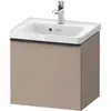 Image de Duravit, Meuble sous-lavabo, D-Neo bâti-support lavabo suspendu, 484x440x372mm, 1 tiroir, avec poignée diamant noir (48.40 x 37.20 x 44 cm)