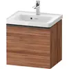 Image de Duravit, Meuble sous-lavabo, D-Neo bâti-support lavabo suspendu, 484x440x372mm, 1 tiroir, avec poignée diamant noir (48.40 x 37.20 x 44 cm)
