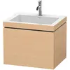 Image de Duravit, Ensemble de meubles de salle de bain, L-Cube c-bonded Ensemble suspendu, 1 tiroir, sans trop-plein, 1 trou pour robinet, 600x500x480mm