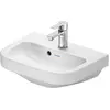 Image de Duravit, Lavabo, D-Code lave-mains, avec trou pour robinet, avec trop-plein, 450x335x145mm, blanc brillant (335 mm, 450 mm)