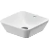 Image de Duravit, Lavabo, D-Neo 40x40 cm quadratisches Aufsatzwaschbecken weiss (400 mm, 400 mm)