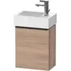 Image de Duravit, Meuble sous-lavabo, D-Neo, sous-lavabo en console suspendu, 364x440x222mm, 1 portes, charnières à gauche, avec poignée (36.40 x 22.20 x 44 cm)
