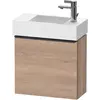 Image de Duravit, Meuble sous-lavabo, D-Neo, sous-lavabo en console suspendu, 484x440x222mm, 1 portes, charnières à droite, avec poignée (48.40 x 22.20 x 44 cm)