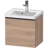 Image de Duravit, Meuble sous-lavabo, D-Neo bâti-support lavabo suspendu, 484x440x372mm, 1 tiroir, avec poignée diamant noir (48.40 x 37.20 x 44 cm)