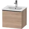 Image de Duravit, Meuble sous-lavabo, D-Neo bâti-support lavabo suspendu, 510x440x402mm, 1 tiroir, avec poignée diamant noir (51 x 40.20 x 44 cm)