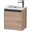 Image de Duravit, Meuble sous-lavabo, Ketho.2 bâti-support pour lavabo suspendu, 1 porte, charnière à gauche, 410x440x292mm (41 x 29.20 x 44 cm)