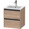 Image de Duravit, Meuble sous-lavabo, Ketho.2 bâti-support pour lavabo suspendu, 2 tiroirs, 510x549x420mm, pour ME by Starck 233653 (51 x 42 x 54.90 cm)