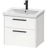Image de Duravit, Meuble sous-lavabo, D-Code Meuble sous-lavabo, 1 tiroir, 634x460mm, découpe siphon, avec poignée (63.40 x 46 x 55.50 cm)