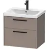 Image de Duravit, Meuble sous-lavabo, D-Code Meuble sous-lavabo, 1 tiroir, 634x460mm, découpe siphon, avec poignée (62 x 55 x 70 cm)