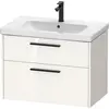 Image de Duravit, Meuble sous-lavabo, D-Code Meuble sous-lavabo, 1 tiroir, 784x460mm, découpe siphon, avec poignée (78.40 x 46 x 55.50 cm)