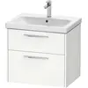 Image de Duravit, Meuble sous-lavabo, D-Code Meuble sous-lavabo, 1 tiroir, 634x460mm, découpe siphon, avec poignée (62 x 55 x 70 cm)