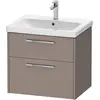 Image de Duravit, Meuble sous-lavabo, D-Code Meuble sous-lavabo, 1 tiroir, 634x460mm, découpe siphon, avec poignée (62 x 55 x 70 cm)