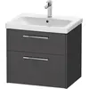 Image de Duravit, Meuble sous-lavabo, D-Code Meuble sous-lavabo, 1 tiroir, 634x460mm, découpe siphon, avec poignée (63.40 x 46 x 55.50 cm)