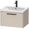 Image de Duravit, Meuble sous-lavabo, D-Code bâti-support pour lavabo, 1 tiroir, 634x460mm, avec poignée (63.40 x 46 x 40 cm)
