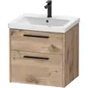 Image de Duravit, Meuble sous-lavabo, D-Code Meuble sous-lavabo, 1 tiroir, 584x460mm, découpe siphon, avec poignée (62 x 55 x 70 cm)