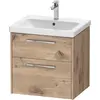 Image de Duravit, Meuble sous-lavabo, D-Code Meuble sous-lavabo, 1 tiroir, 584x460mm, découpe siphon, avec poignée (62 x 55 x 70 cm)
