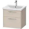 Image de Duravit, Meuble sous-lavabo, D-Code Meuble sous-lavabo, 1 tiroir, 584x460mm, découpe siphon, avec poignée (62 x 55 x 70 cm)