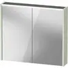 Image de Duravit, Armoire de toilette, Armoire de toilette D-Code, prise type F (EU, DE), 2 portes, champ lumineux LED en haut, 800 (80 x 14.80 x 70 cm)