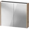 Image de Duravit, Armoire de toilette, Armoire de toilette D-Code, prise type J (CH, LI), 2 portes, champ lumineux LED en haut, 800 (80 x 14.80 x 70 cm)