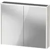 Image de Duravit, Armoire de toilette, Armoire de toilette D-Code, prise type J (CH, LI), 2 portes, champ lumineux LED en haut, 800 (80 x 14.80 x 70 cm)