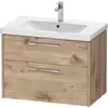 Image de Duravit, Meuble sous-lavabo, D-Code Meuble sous-lavabo, 1 tiroir, 784x460mm, découpe siphon, avec poignée (78.40 x 46 x 55.50 cm)