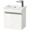 Image de Duravit, Meuble sous-lavabo, Sivida bâti-support pour lavabo, charnières à droite, poignée profilée chromée, 400x28 (40 x 28.70 x 44.30 cm)