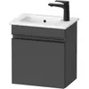 Image de Duravit, Meuble sous-lavabo, Sivida sous-lavabo, charnières à droite, poignée encastrée noir diamant mat, 400x287x443 (40 x 28.70 x 44.30 cm)