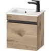 Image de Duravit, Meuble sous-lavabo, Sivida bâti-support pour lavabo, charnières à gauche, poignée encastrée noir diamant ma (40 x 28.70 x 44.30 cm)