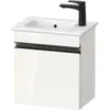 Image de Duravit, Meuble sous-lavabo, Sivida bâti-support pour lavabo, charnières à gauche, poignée encastrée noir diamant ma (40 x 28.70 x 44.30 cm)