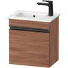 Image de Duravit, Meuble sous-lavabo, Sivida bâti-support pour lavabo, charnières à gauche, poignée encastrée noir diamant ma (40 x 28.70 x 44.30 cm)