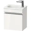 Image de Duravit, Meuble sous-lavabo, Sivida bâti-support pour lavabo, charnières à droite, poignée profilée chromée, 400x29 (40 x 44 x 52 cm)