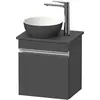 Image de Duravit, Meuble sous-lavabo, Sivida Meuble sous-lavabo sur console, charnières à gauche, poignée profilée chromée, 4 (40 x 32.50 x 44 cm)